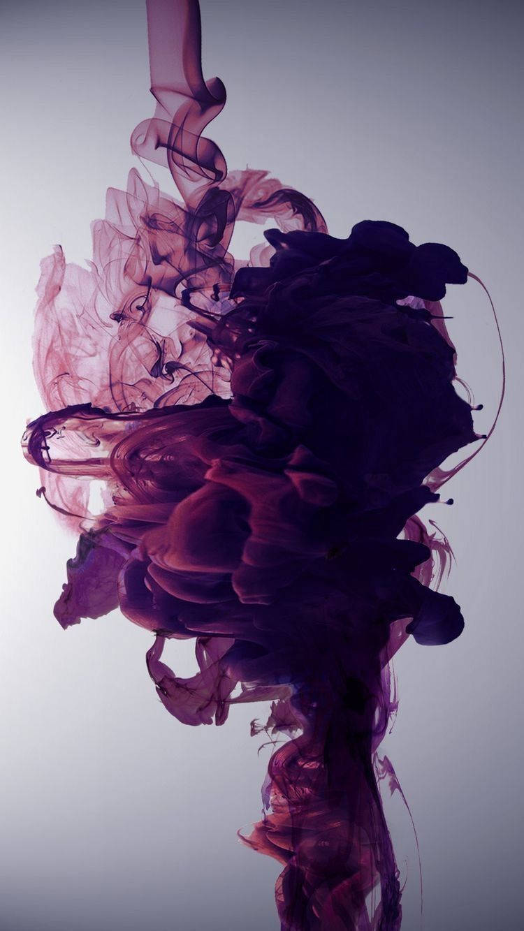 Abstract Purple Smoke Art Mobile Wallpaper