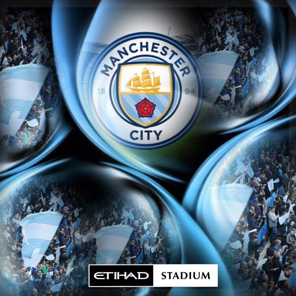 Abstract Square Manchester City Fc And Etihad Stadium Wallpaper