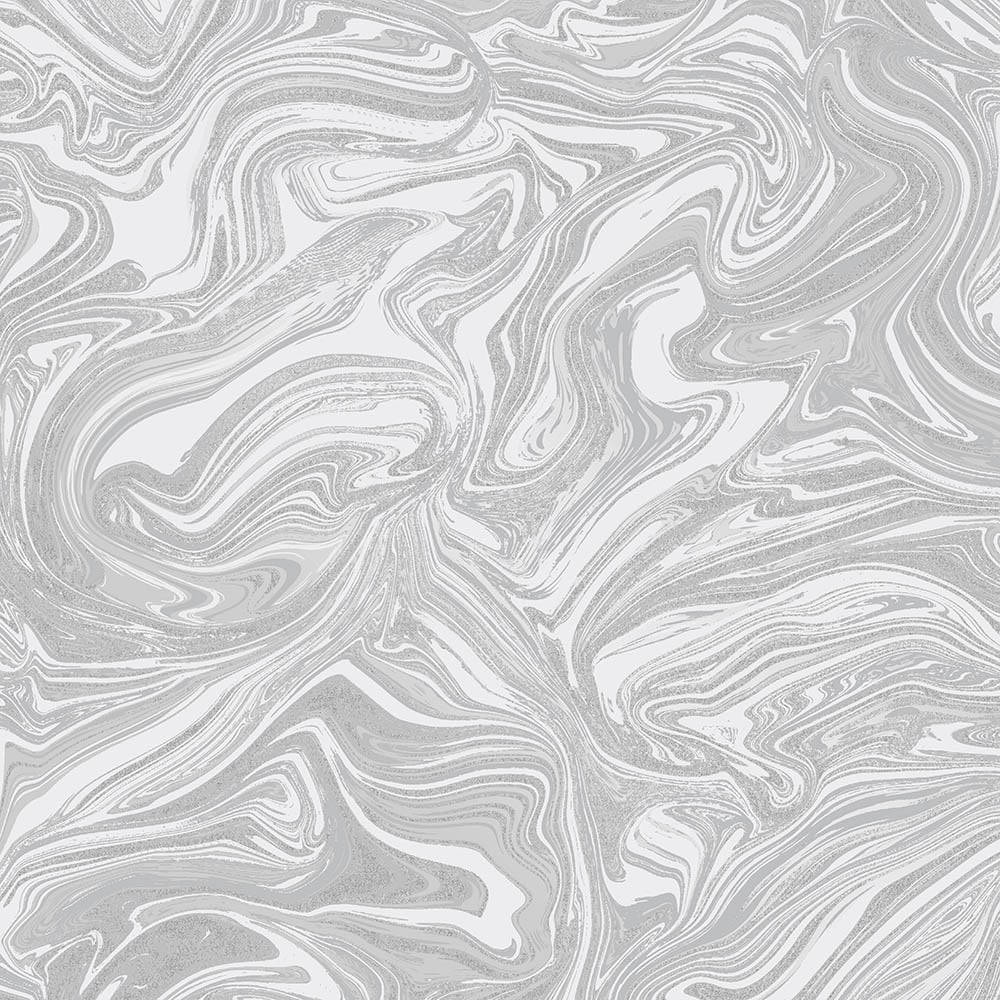 Abstract White Fluid Painting Art Wallpaper