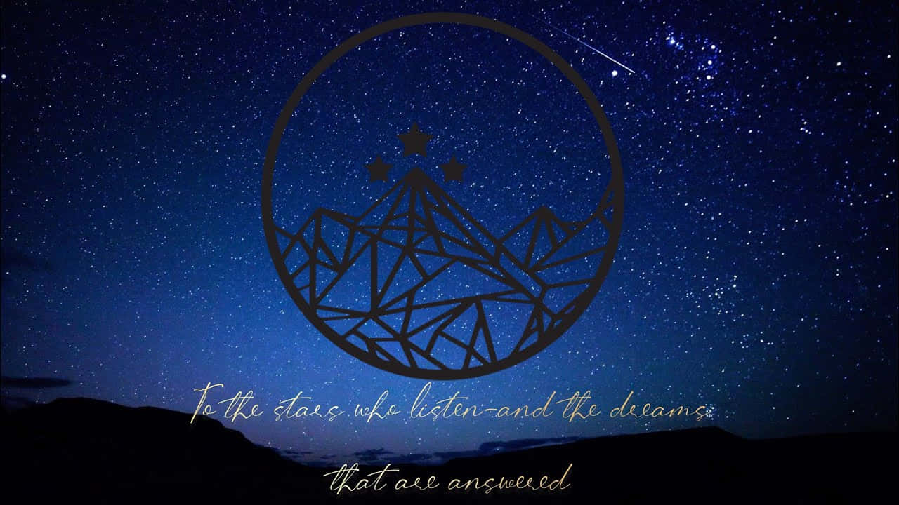 Acotar Quote On Starry Sky Wallpaper