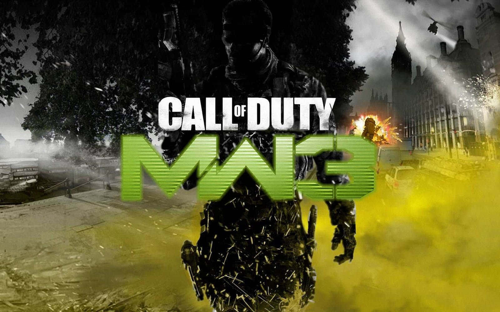 Action-packed Scene From Call Of Duty: Modern Warfare 3 Wallpaper