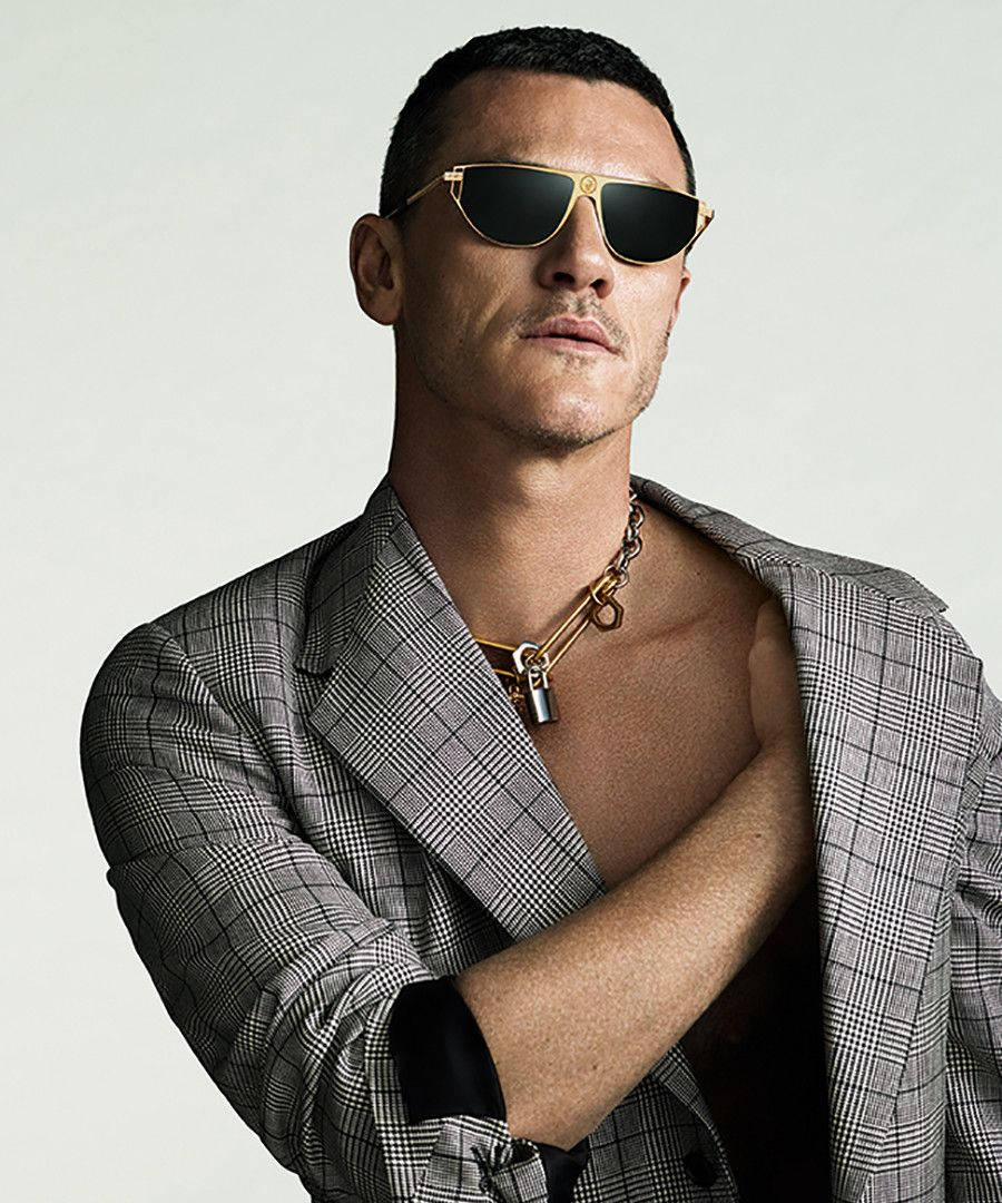 Actor Luke Evans Versace Eyewear Wallpaper