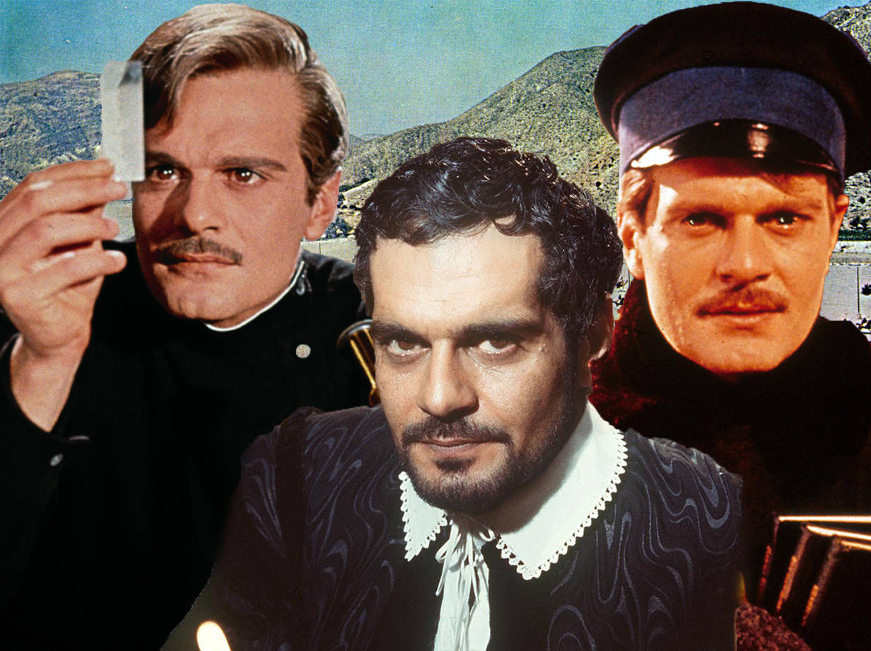 Actor Omar Sharif Three Different Roles Wallpaper