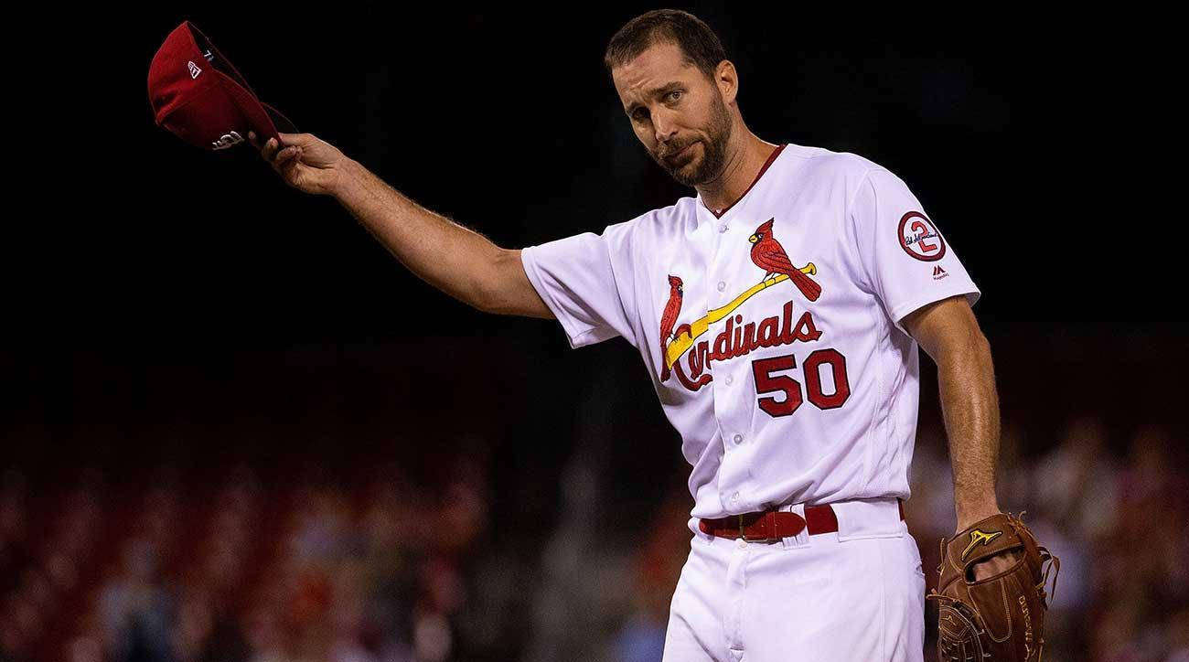 Adam Wainwright Removing Cap Wallpaper