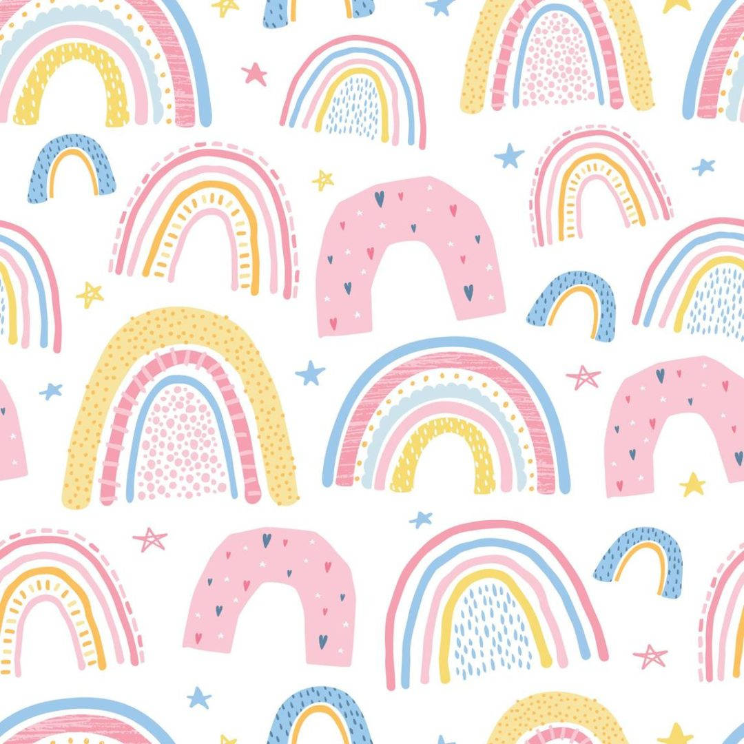 Add A Touch Of Boho Charm To Your Walls With This Rainbow Inspired Wallpaper. Wallpaper