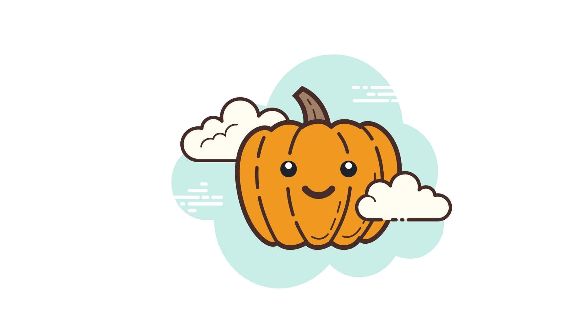 Adorable Autumn Vibes With A Cute Pumpkin Wallpaper