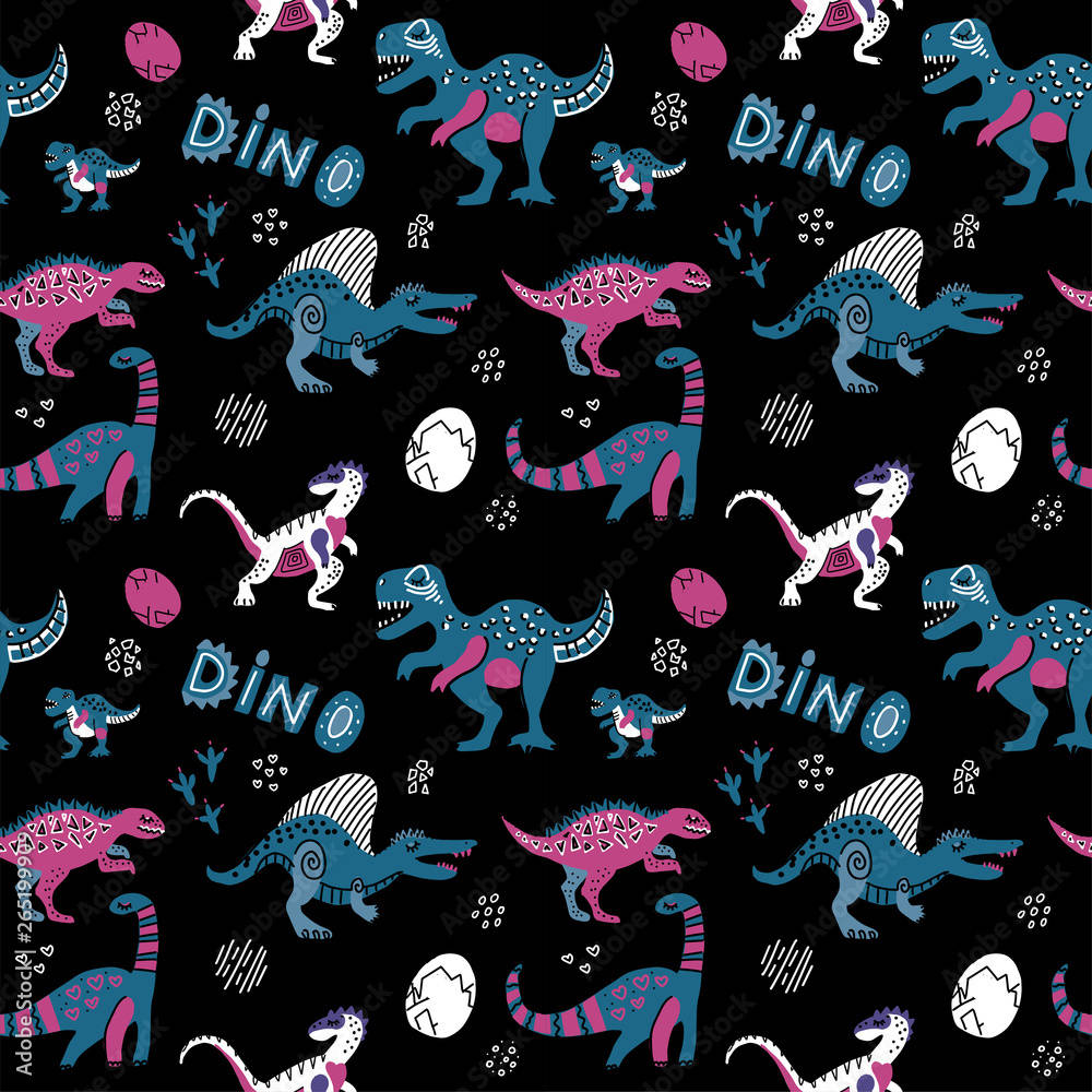 Adorable Dinosaur Pattern - Perfect For Nursery Walls Or Bedroom Decor! Wallpaper