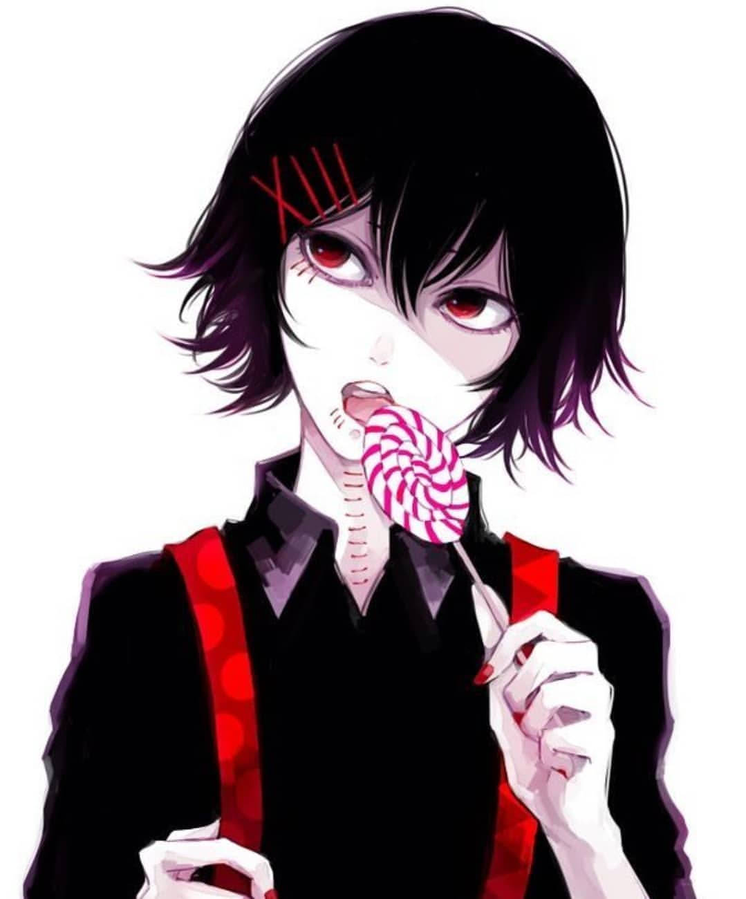 Adorable Juuzou Tokyo Ghoul 4k With Lollipop Wallpaper