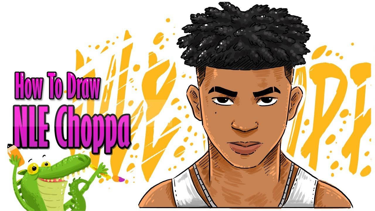 Adorable Nle Choppa Cartoon Poster Wallpaper