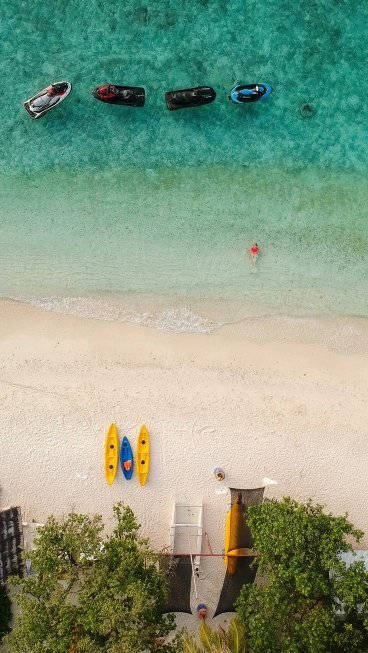 Aerial Beach Iphone Whatsapp Wallpaper