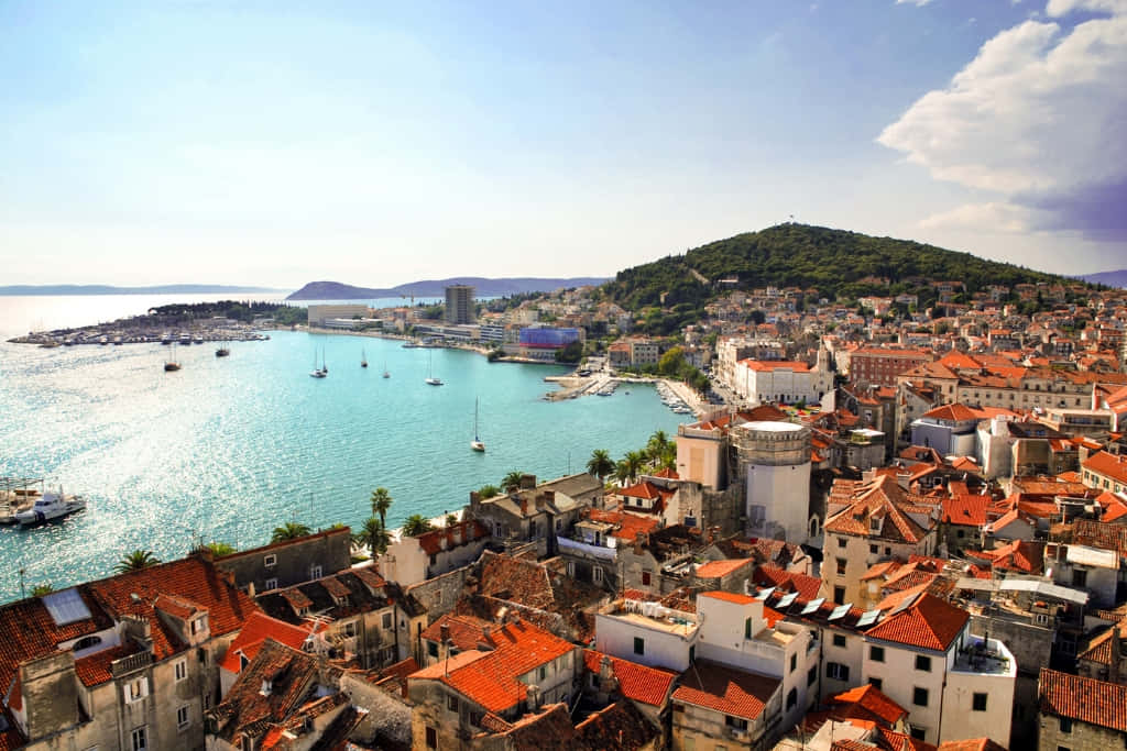 Aerial View Of Diocletian's Palace Wallpaper
