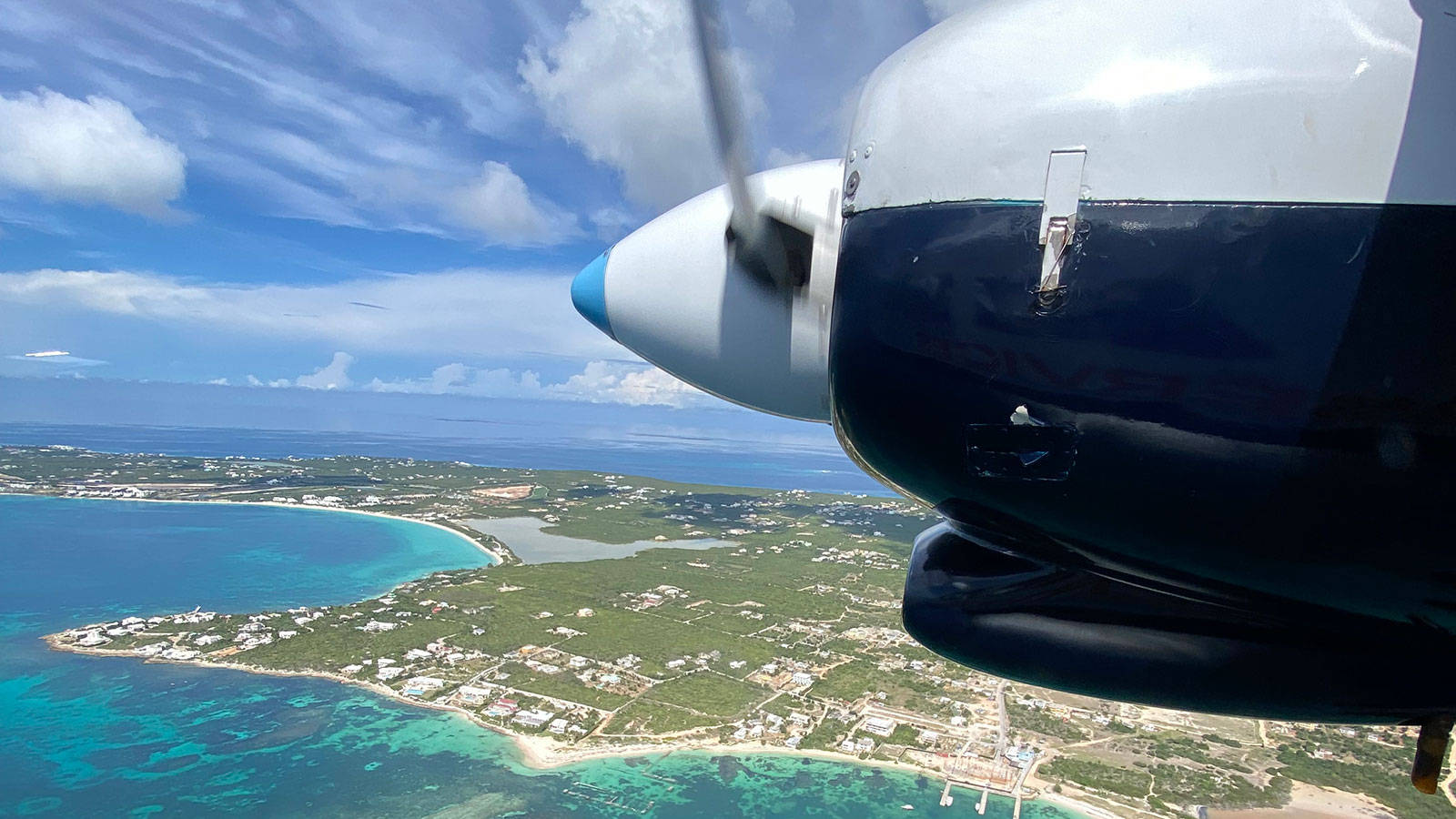 Aerial View Of Sint Maarten Territory Wallpaper