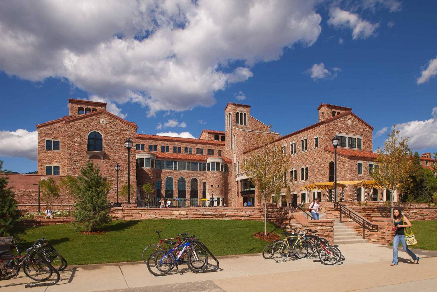 Aerial View Of The University Of Colorado Campus Wallpaper