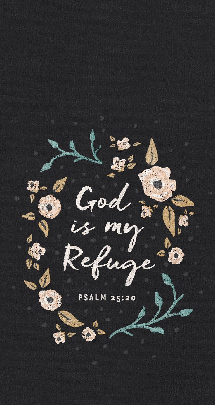 Aesthetic Bible Verse Psalms 25:20 Wallpaper