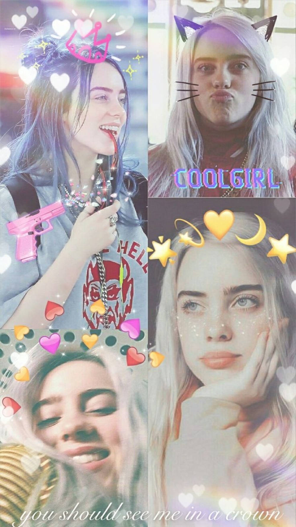 Aesthetic Billie Eilish Cute Aesthetic Collage Wallpaper