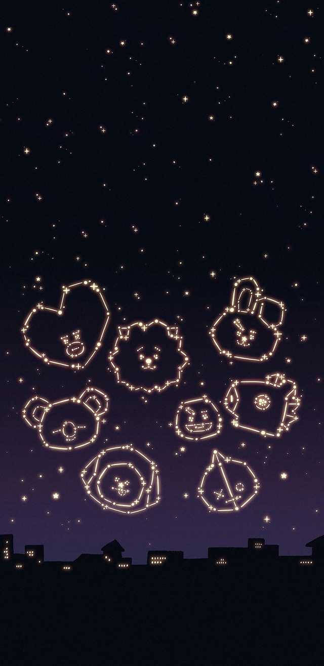 Aesthetic Bts Bt21 Constellation Wallpaper