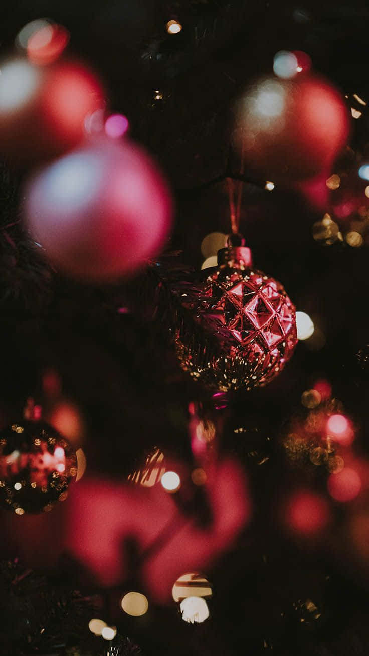 Aesthetic Christmas Garlands Holiday Iphone Wallpaper
