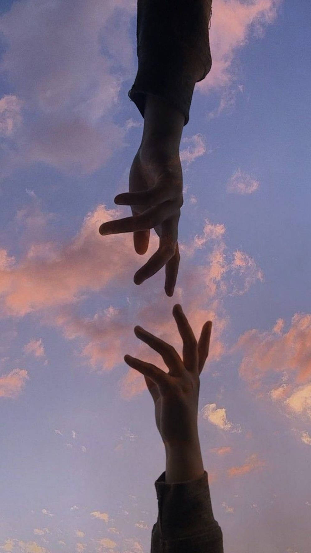 Aesthetic Couple's Hand Wallpaper