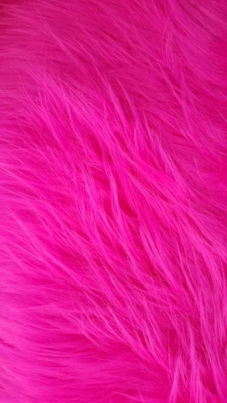 Aesthetic Girly Fuchsia Fur Wallpaper