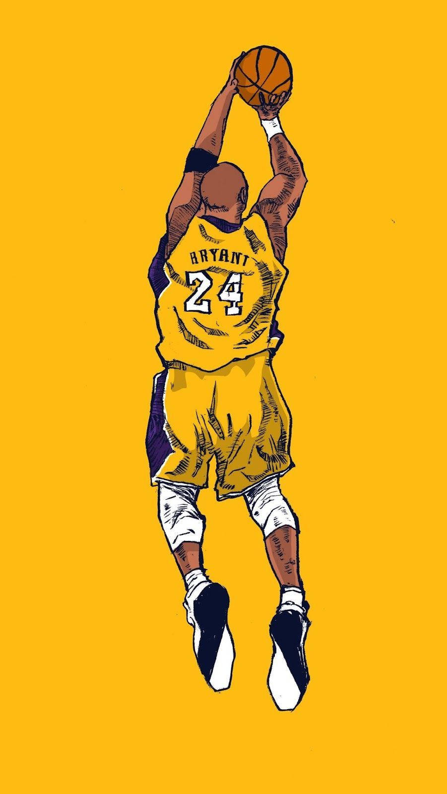 Aesthetic Kobe Bryant Artwork Wallpaper