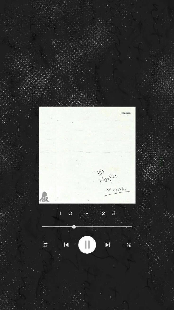 Aesthetic Music Of Rm Playlist Mono Wallpaper