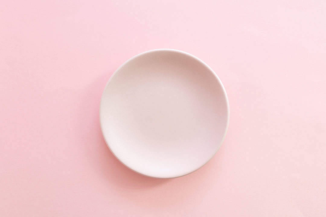 Aesthetic Pink Desktop Minimalist Platter Wallpaper
