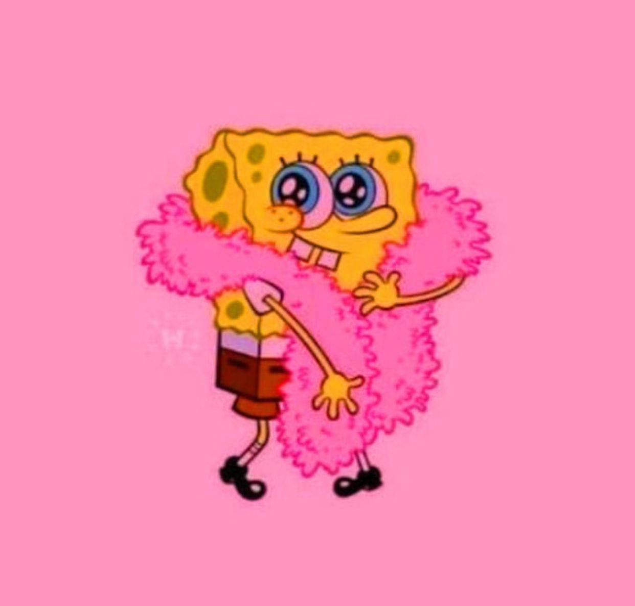 Aesthetic Profile Picture Of Spongebob Wallpaper