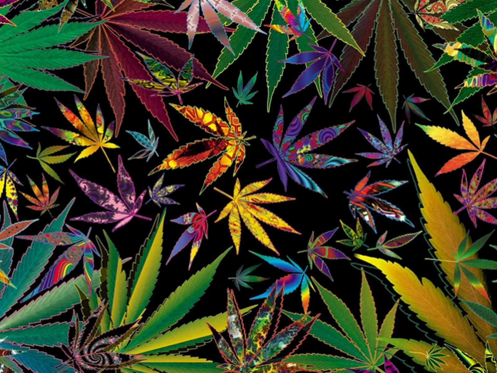 Aesthetic Psychedelic Weed Wallpaper