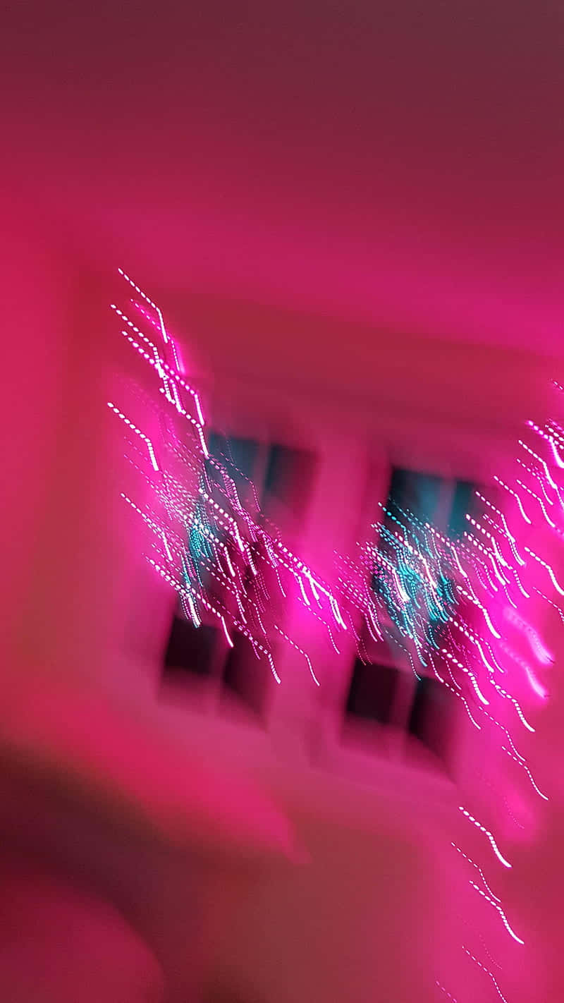 Aesthetic Purple Neon Computer; Power, Performance And Style Wallpaper