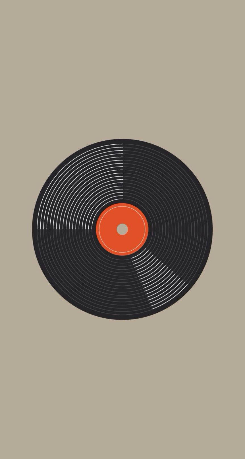 Aesthetic Retro Vinyl Record Wallpaper