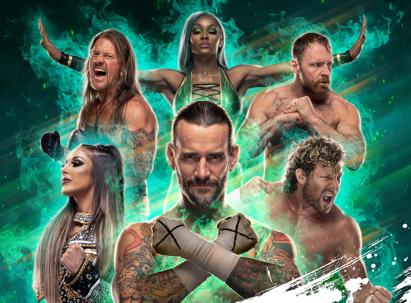 Aew Wrestlers Wallpaper