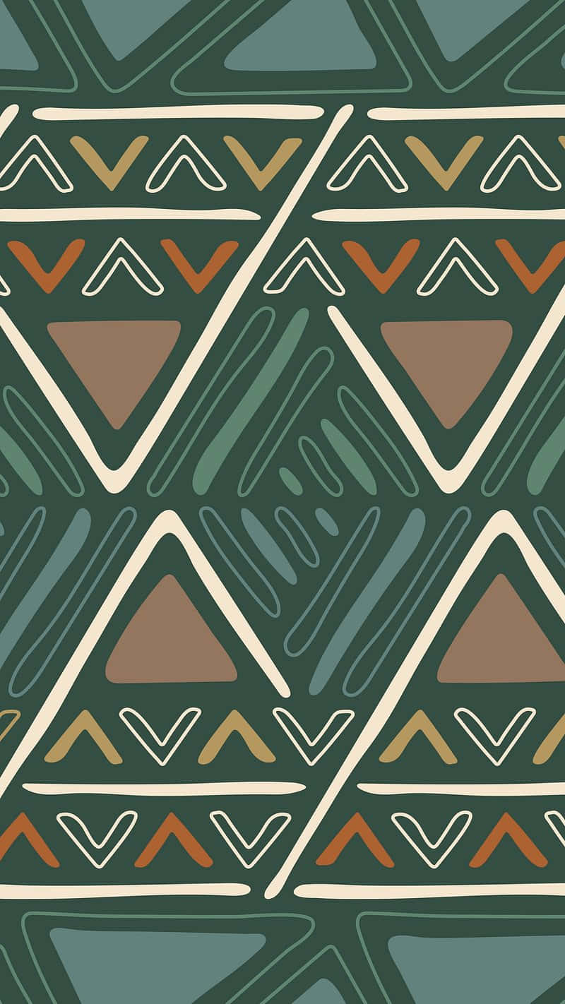 African_ Print_ Geometric_ Pattern Wallpaper