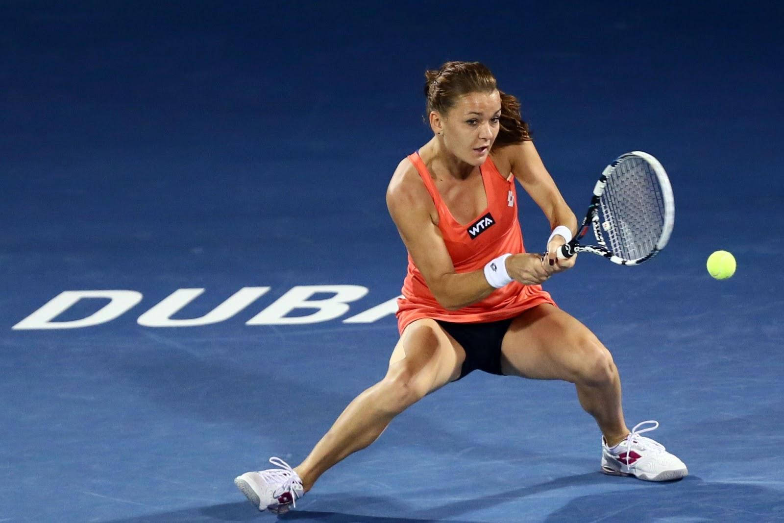 Agnieszka Radwanska Stable Double-handed Stroke Wallpaper