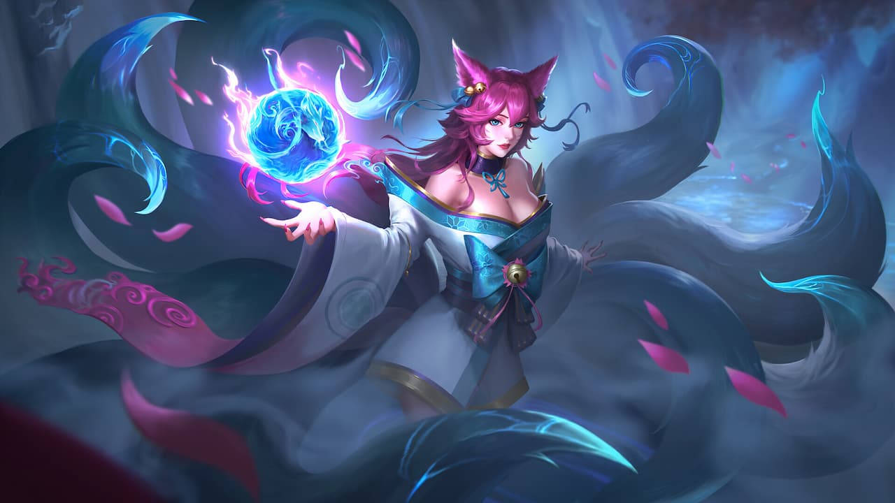 Ahri Using Magic Wallpaper