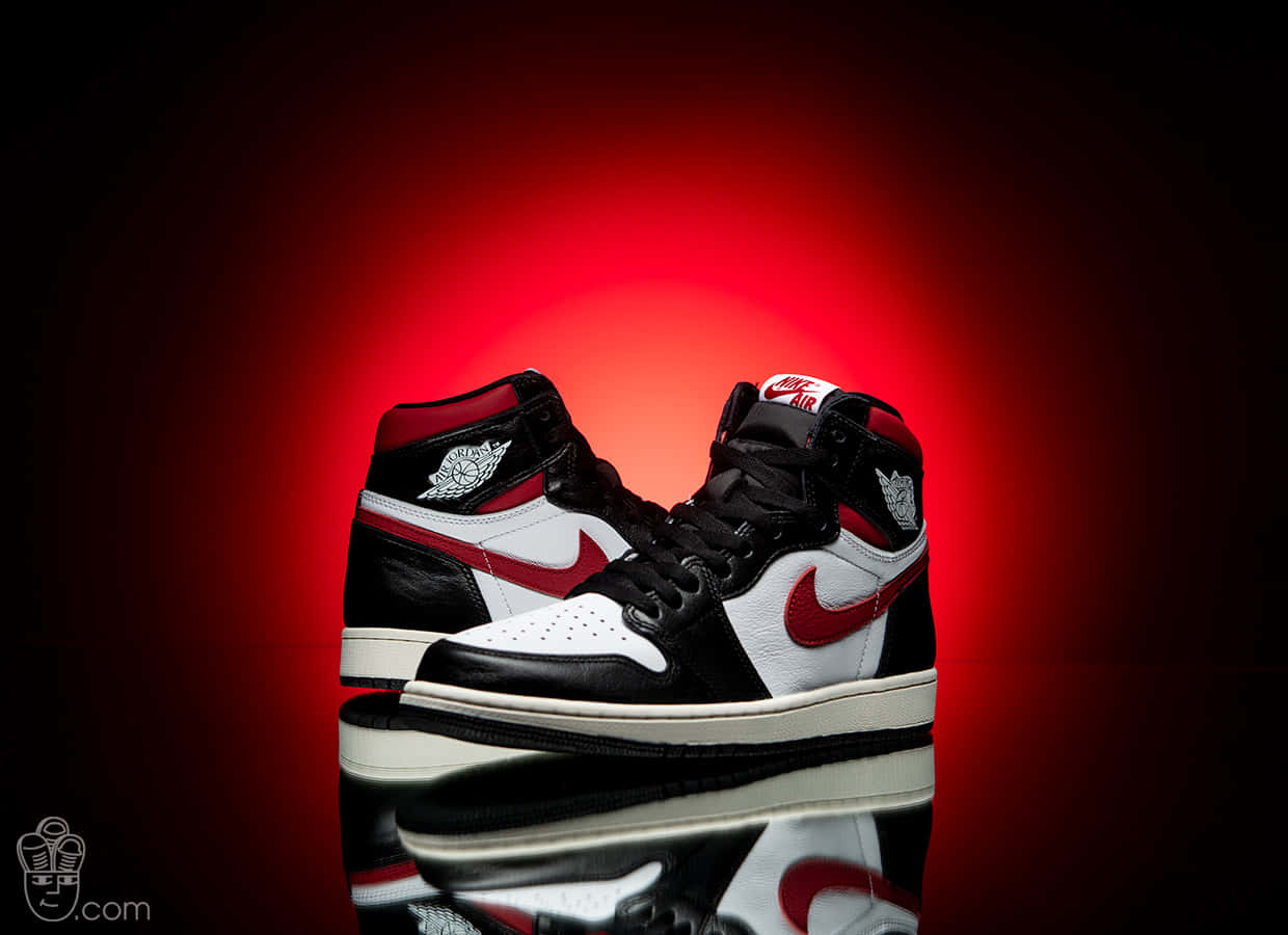 Air Jordan 1s - From The Streets To The Courts Wallpaper