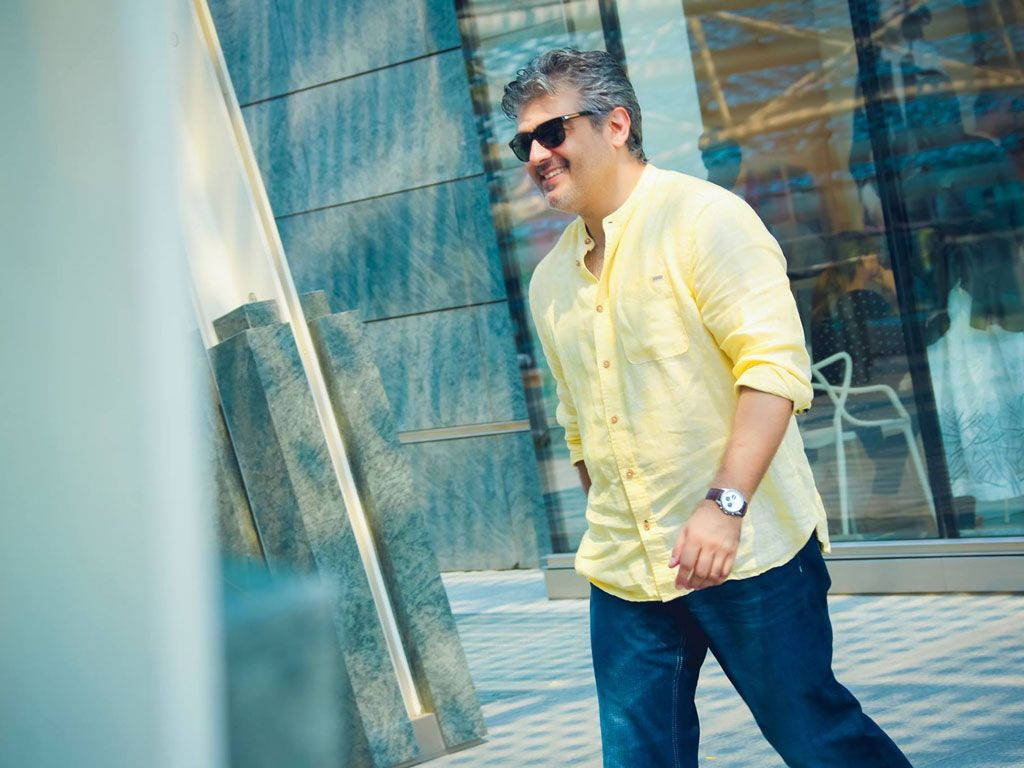 Ajith Walking Happily Hd Wallpaper