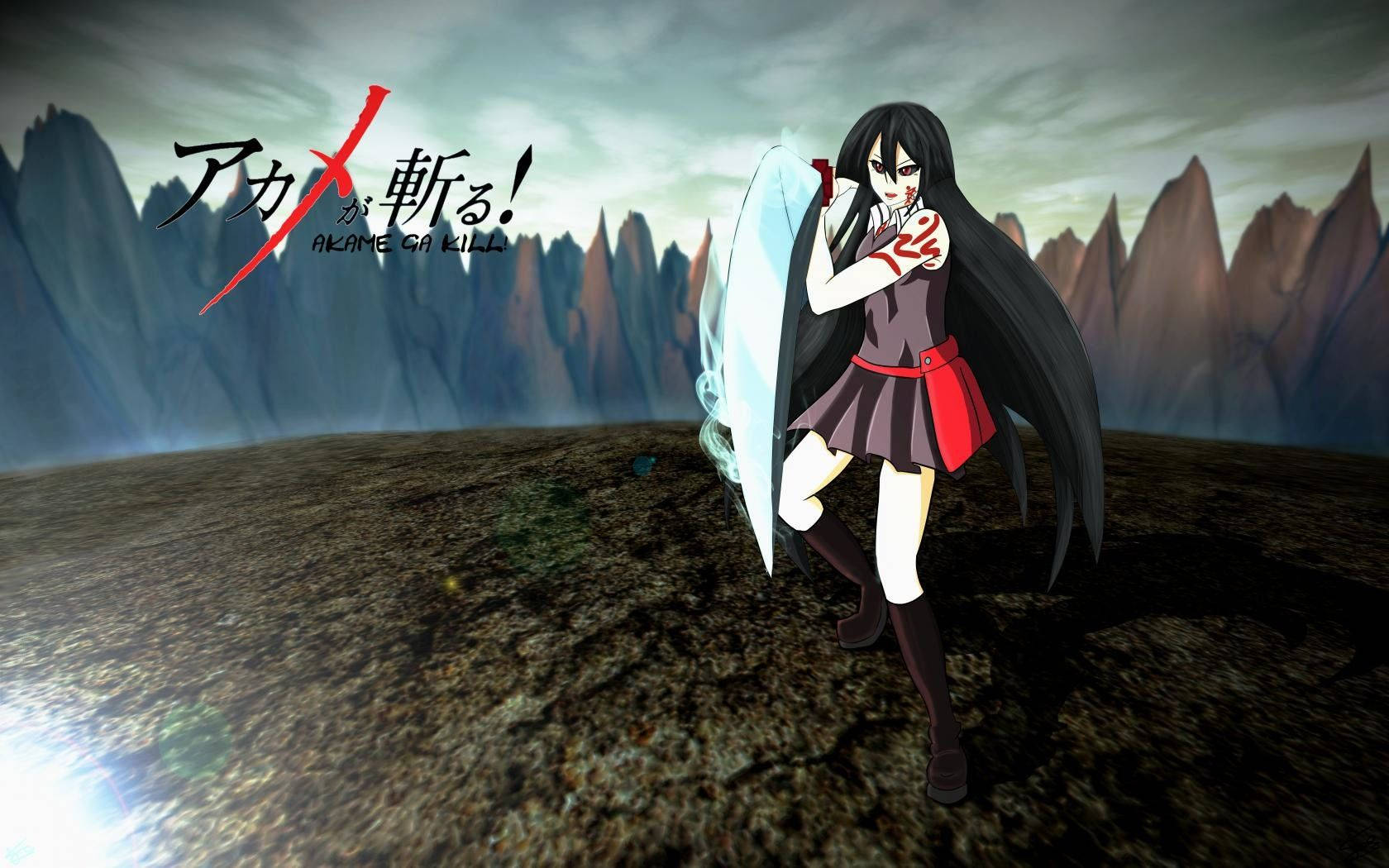 Akame Ga Kill – Unleashing Her Rage Wallpaper