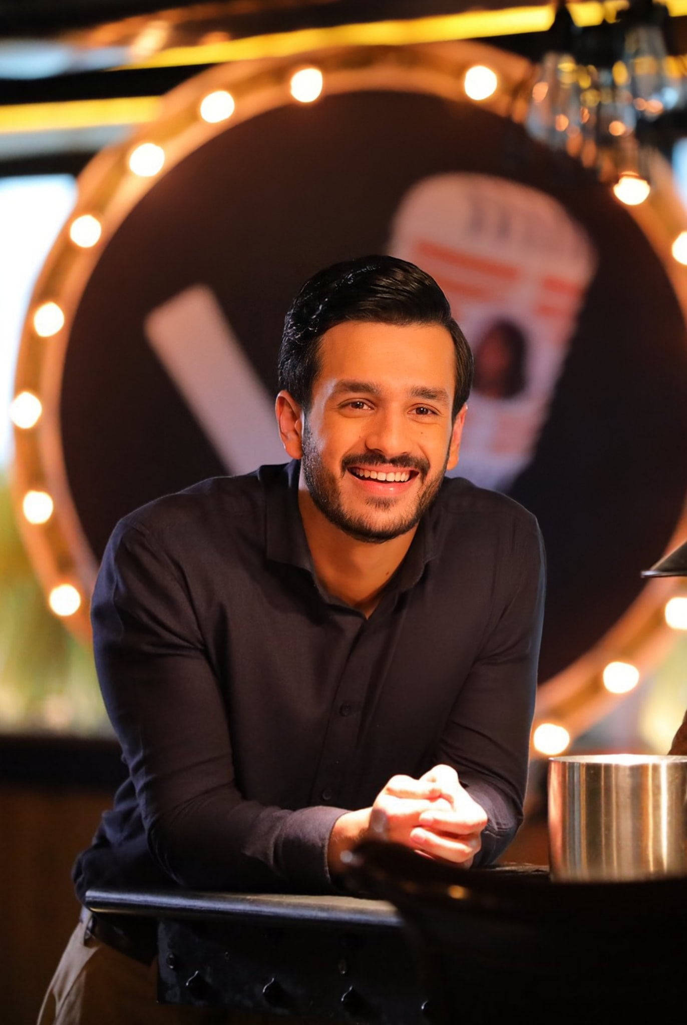 Akhil Akkineni Sitting Down Wallpaper