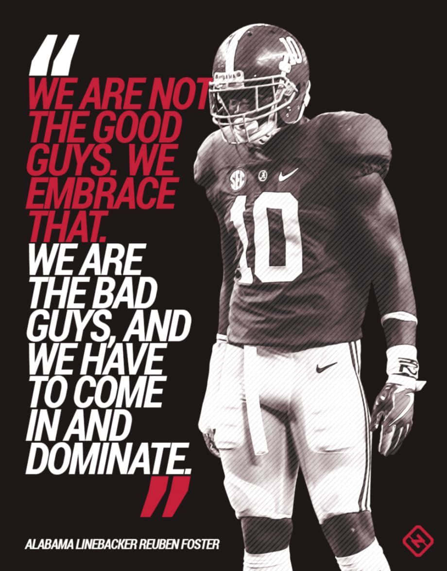 Alabama Football Team Ready To Win Wallpaper