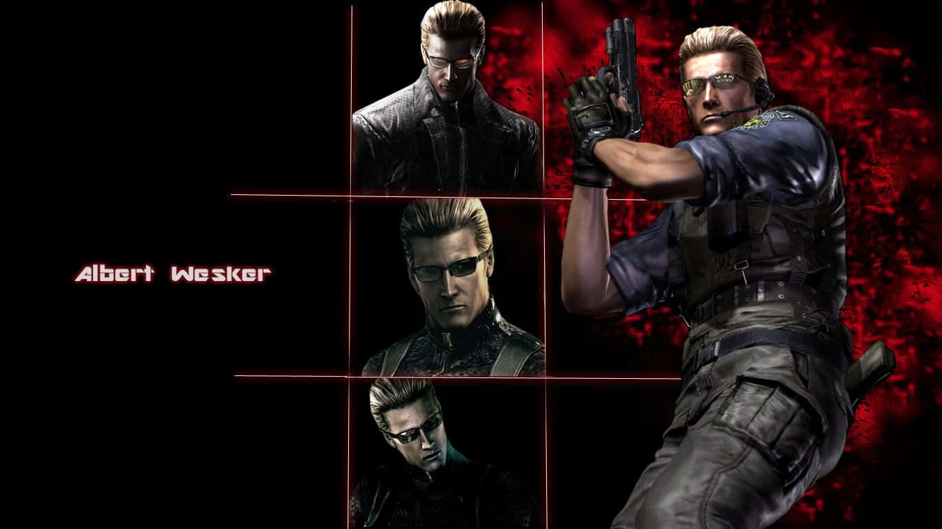 Albert Wesker In Action Wallpaper