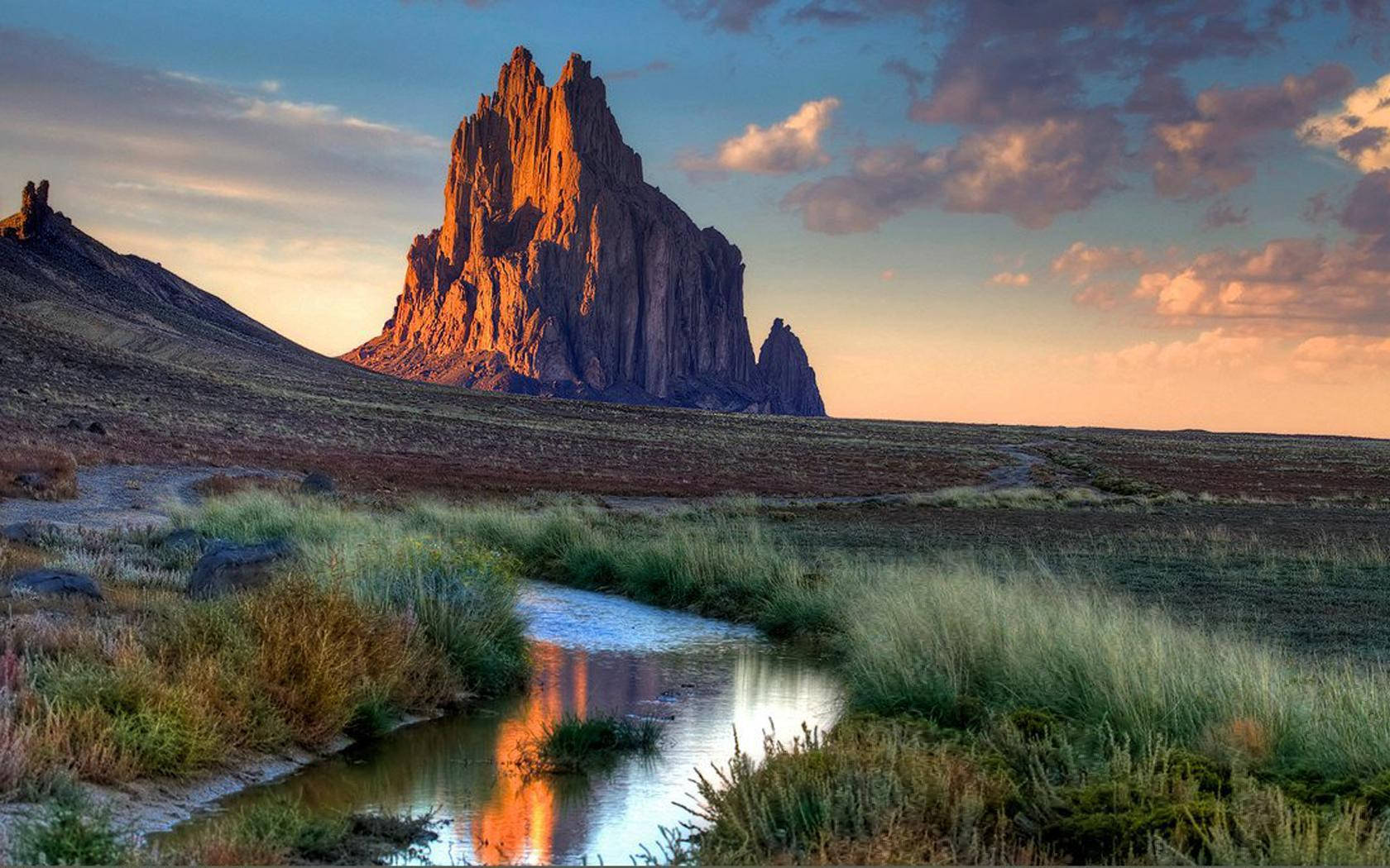 Albuquerque Shiprock Mountain Wallpaper