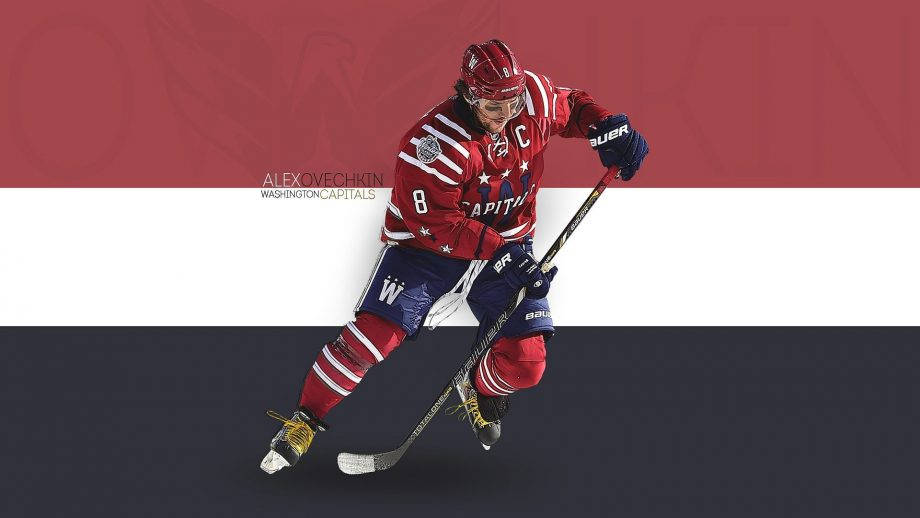 Alex Ovechkin Classy Red White Blue Wallpaper