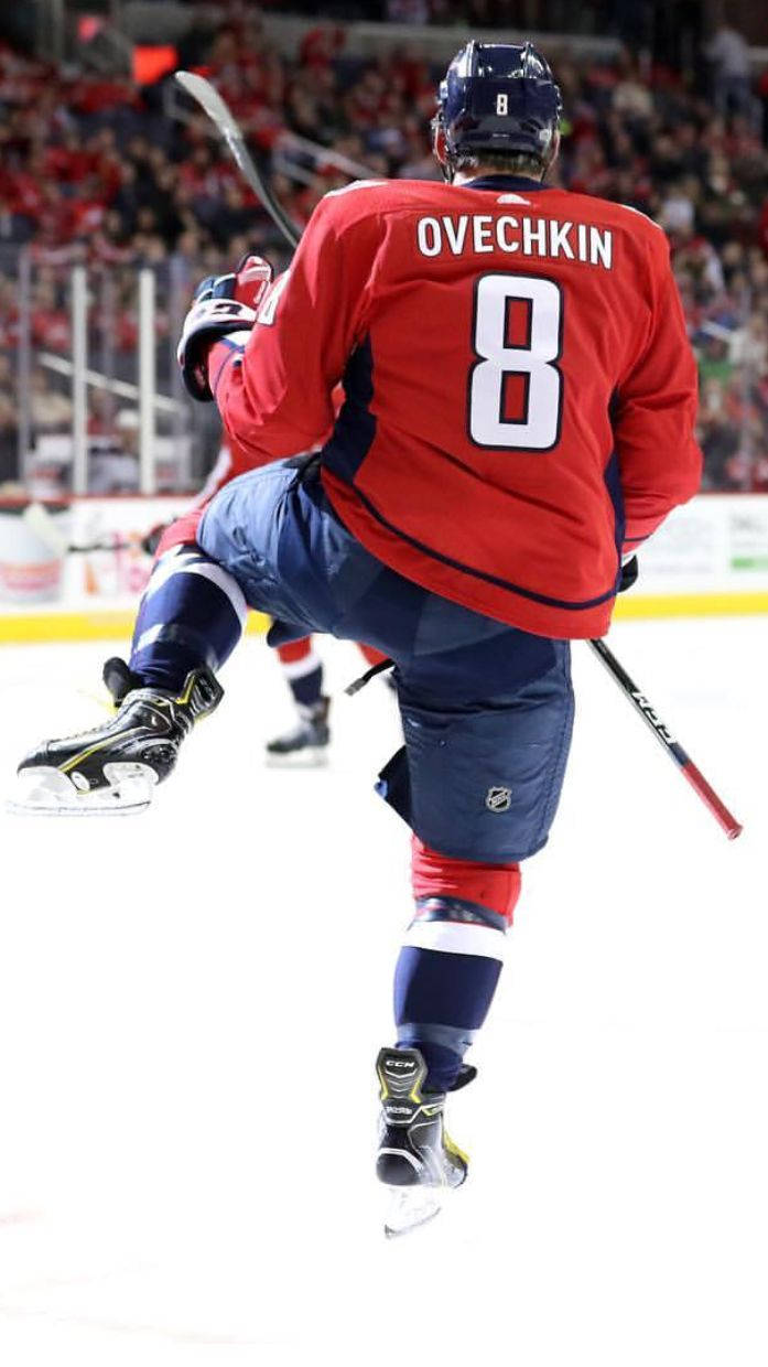 Alex Ovechkin Funny Pose Number 8 Wallpaper