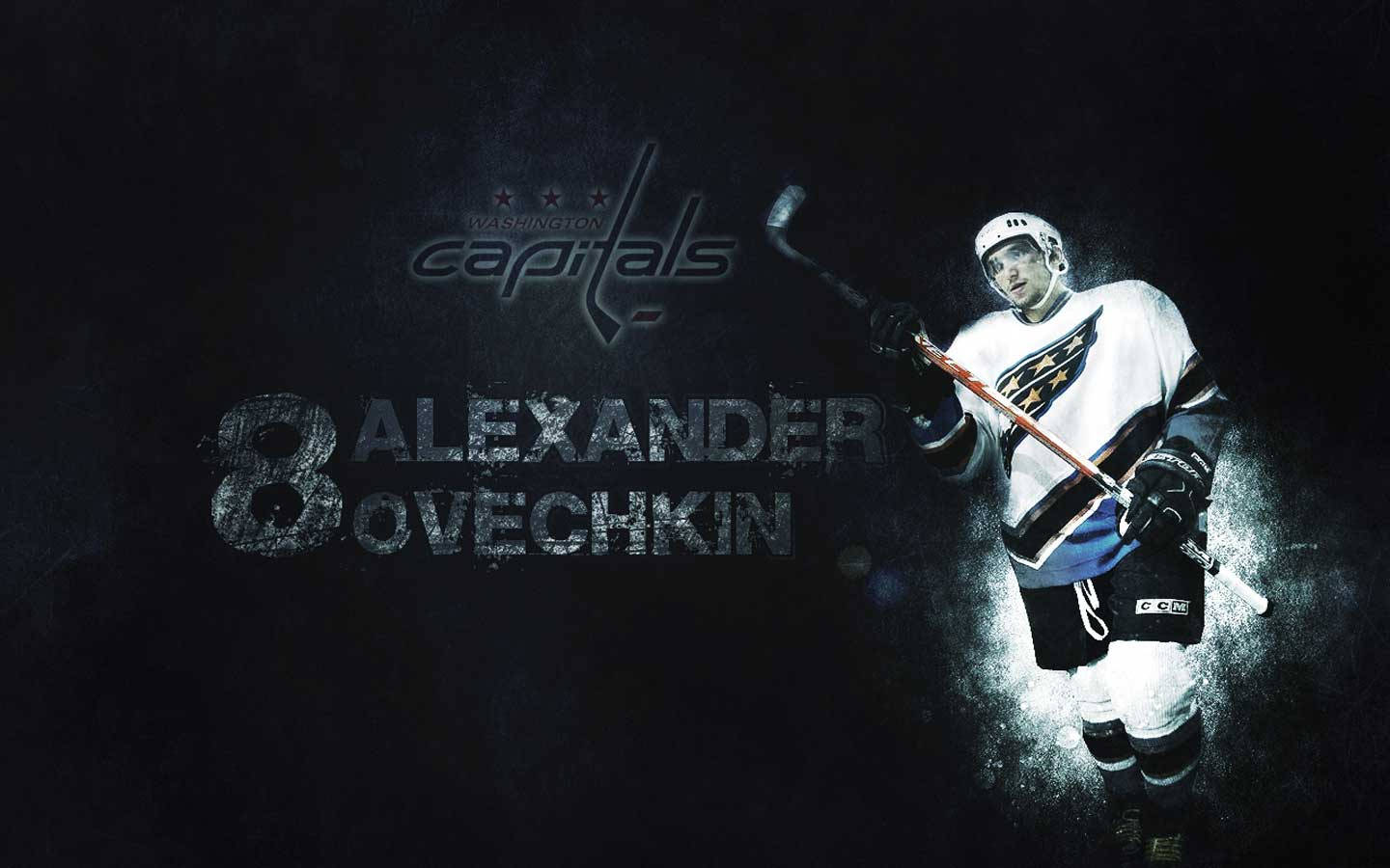 Alex Ovechkin Washington Capitals Dark Fan Art Wallpaper