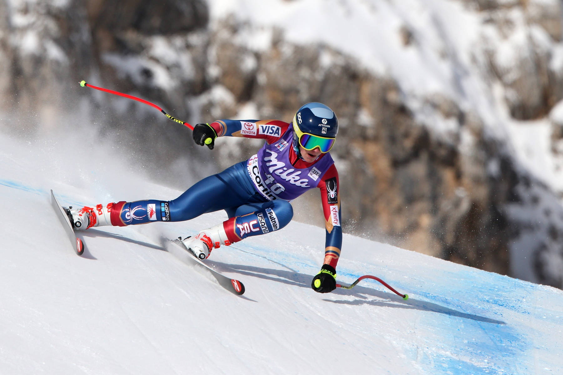 Alice Merryweather Alpine Skiing Wallpaper