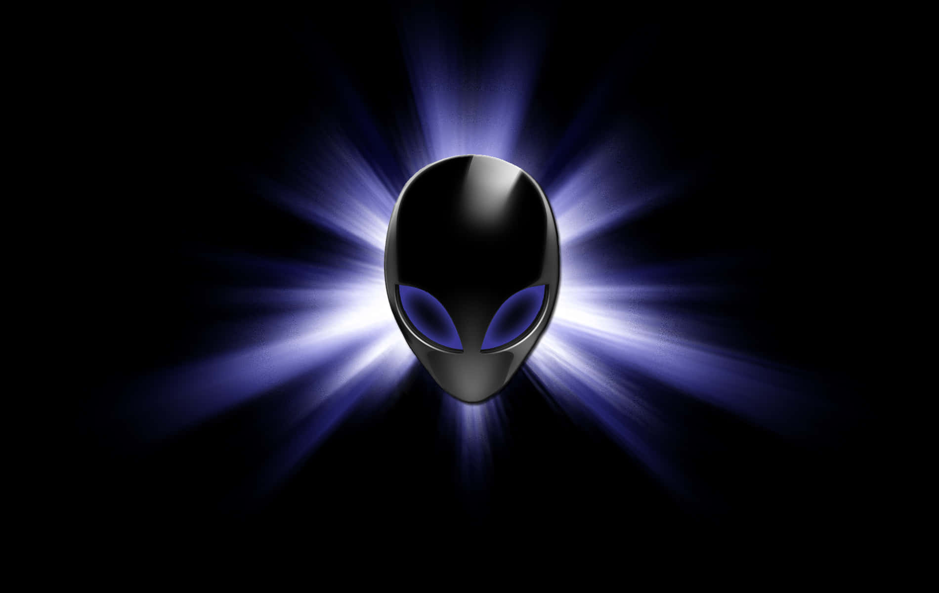 Alienware Logo Blue Glow Wallpaper