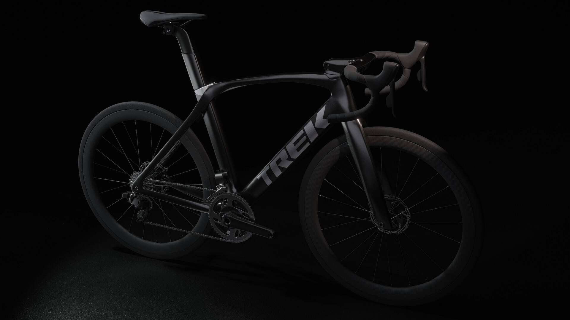 All Black Trek Road Bike Wallpaper