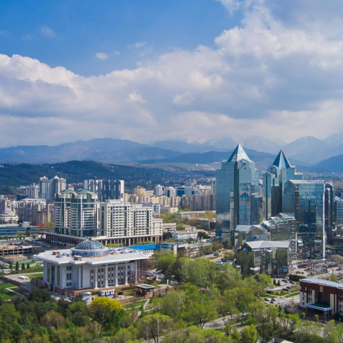 Almaty Kazakhstan Cityscape Wallpaper