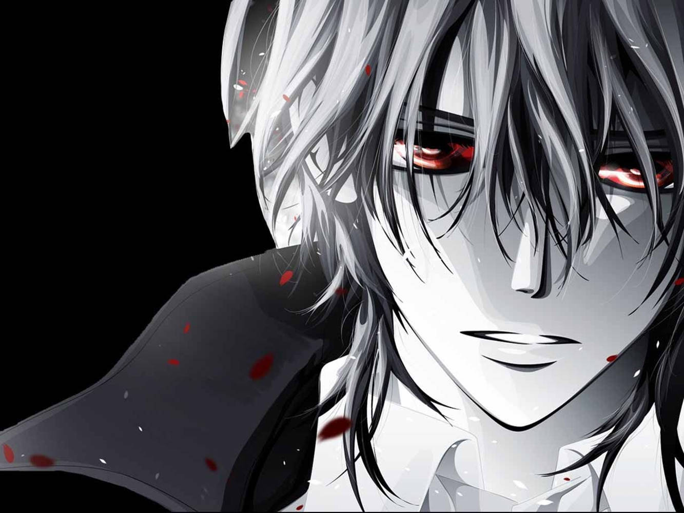 Alone Sad Anime Boys Red Eyes Wallpaper