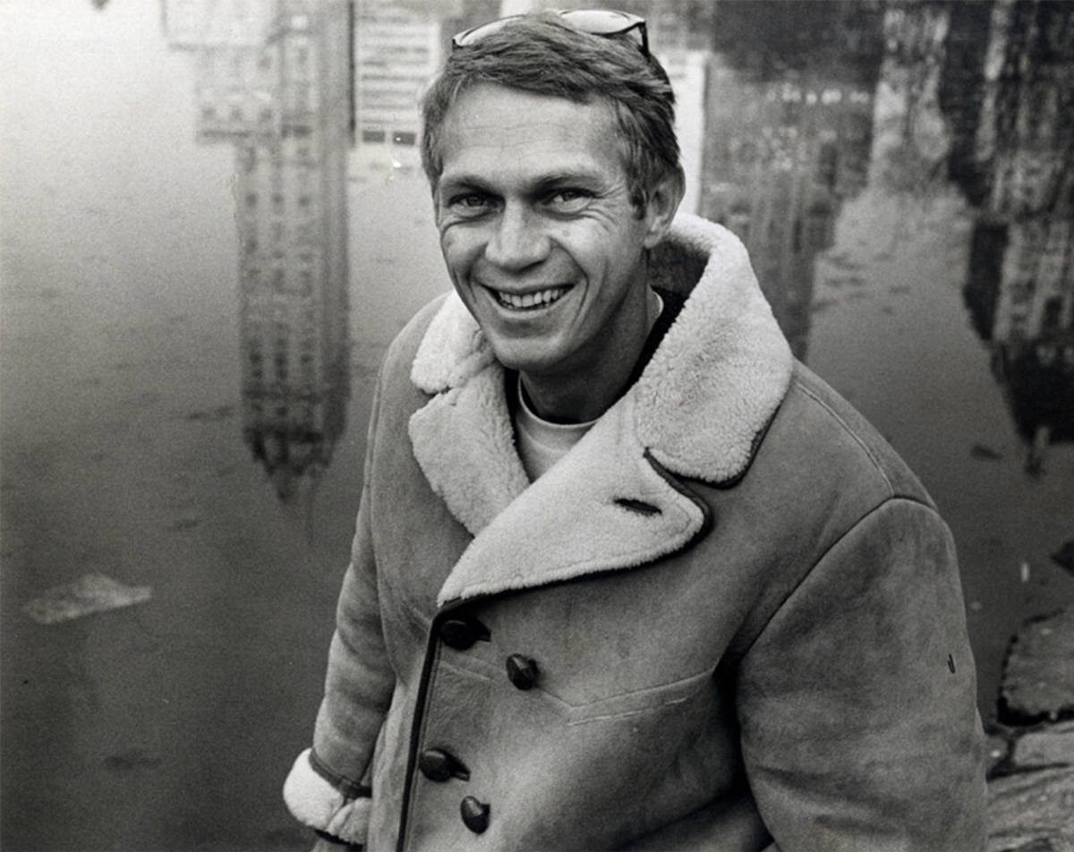 American Actor Steve Mcqueen 1965 Photograph Wallpaper